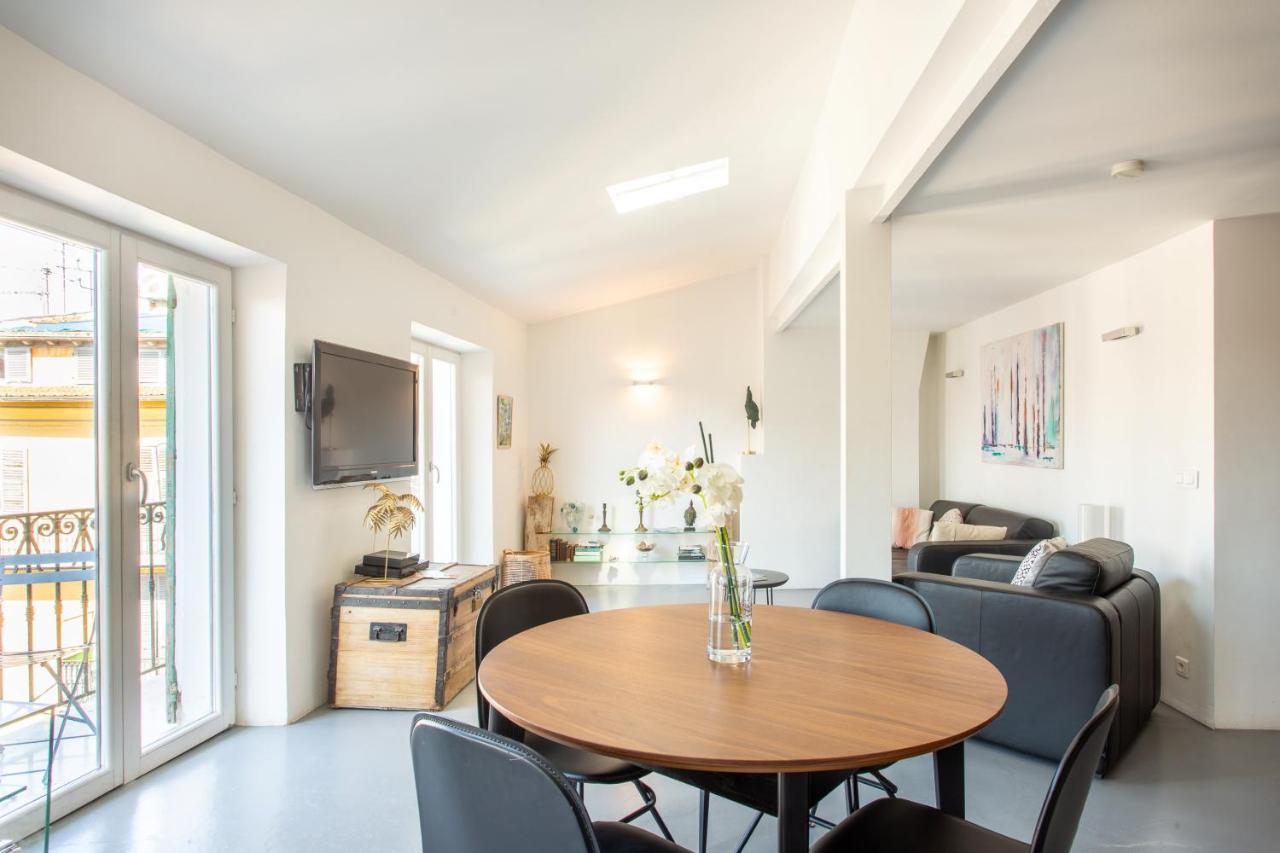 Ross 5- F2, Lumineux, Balcon, Loft, Clim, Vieux-니스 외부 사진