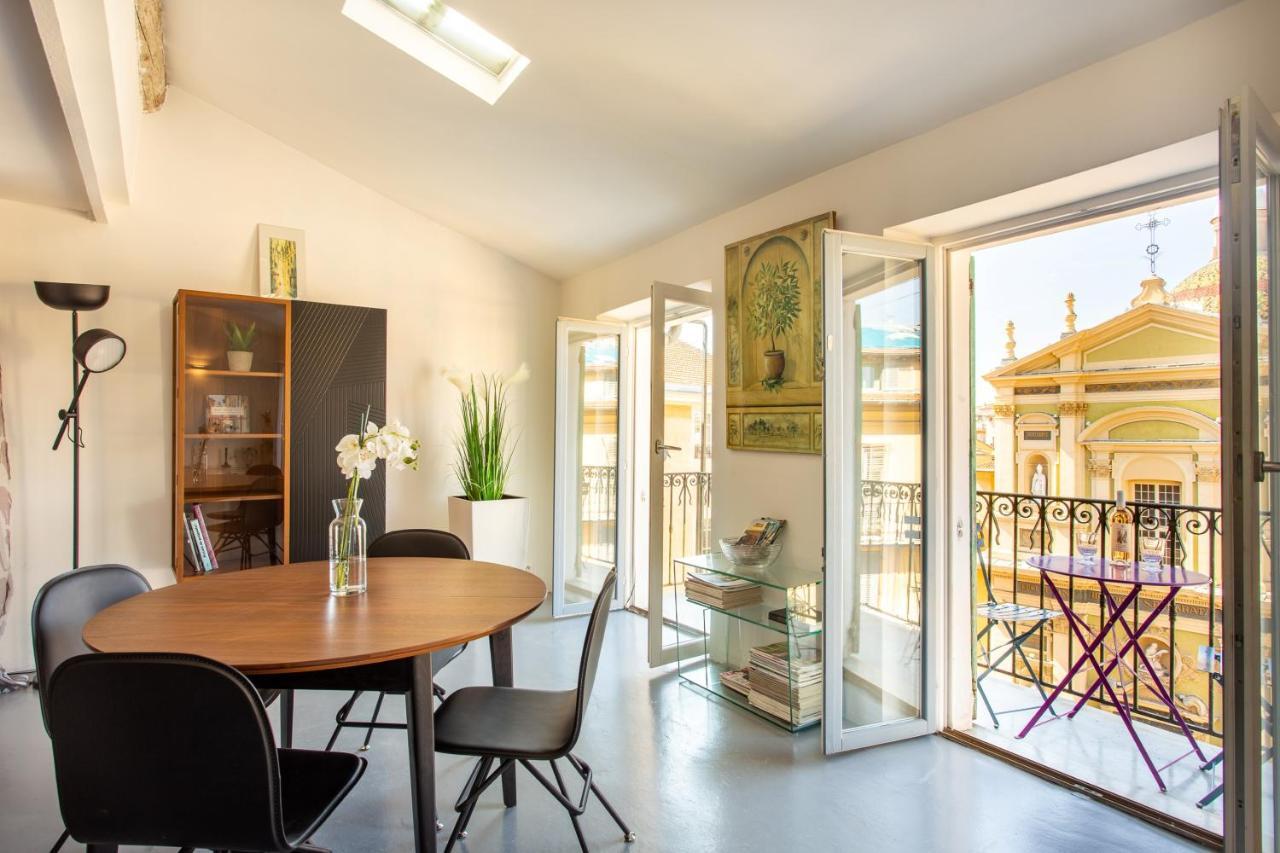 Ross 5- F2, Lumineux, Balcon, Loft, Clim, Vieux-니스 외부 사진